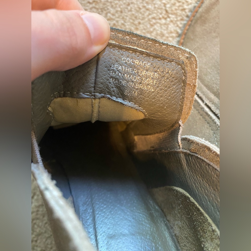 Leather Ankle Boots Made in Brazil Taupe 8 1/2 - Picture 16 of 16